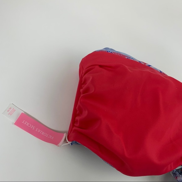 Victorias Secret Bikini Top 7MF Medium Bandeau Red - Picture 5 of 9